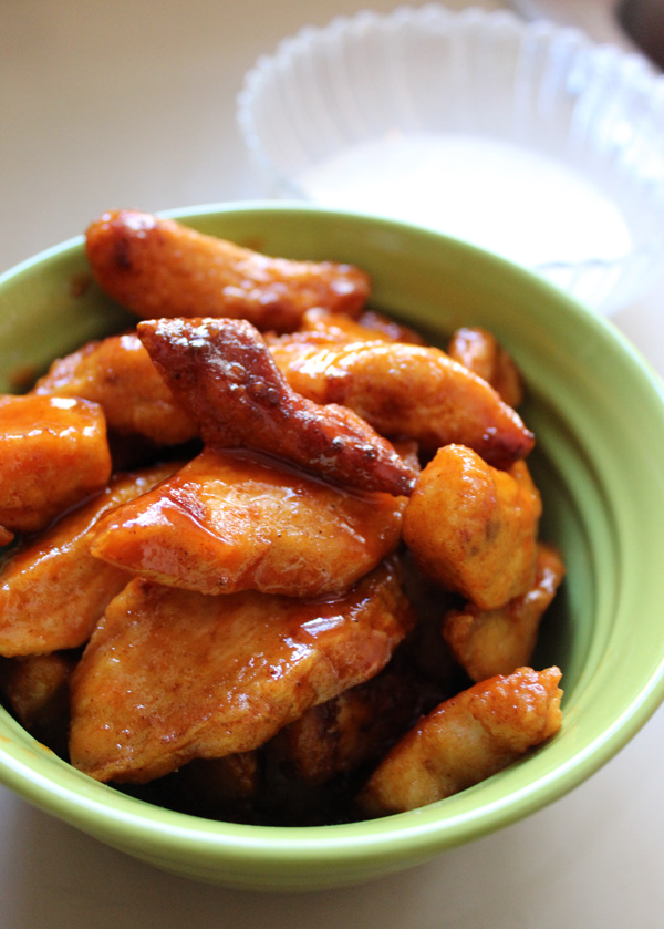 Sweet and Spicy Boneless Chicken Wings